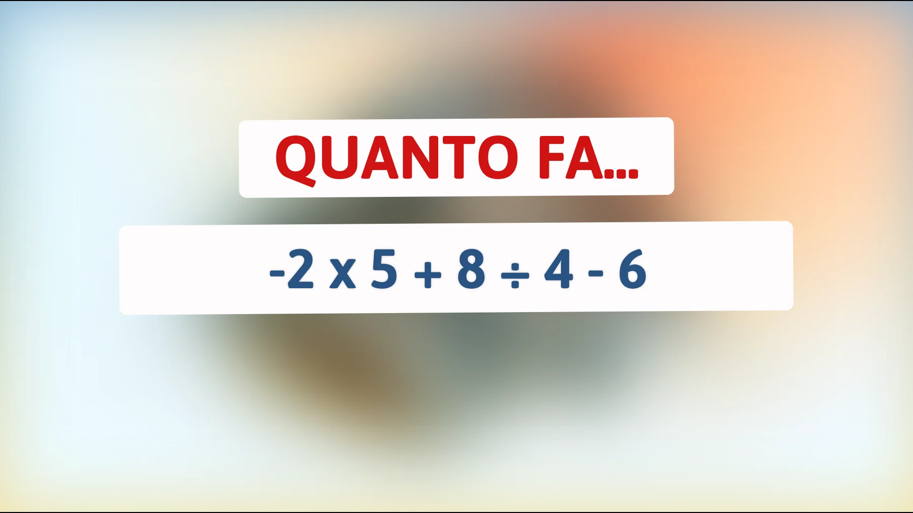 Sfida il tuo intelletto: riesci a risolvere questo rompicapo matematico che solo i geni riescono a capire?"