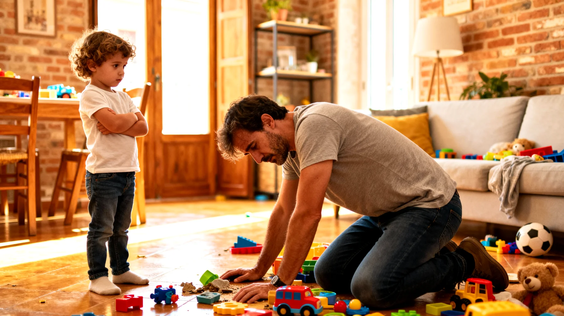 I genitori faticano a coinvolgere i bambini nelle attività quotidiane come riordinare i giocattoli, apparecchiare la tavola o prepararsi per la scuola, creando tensioni familiari e sovraccarico per gli adulti"