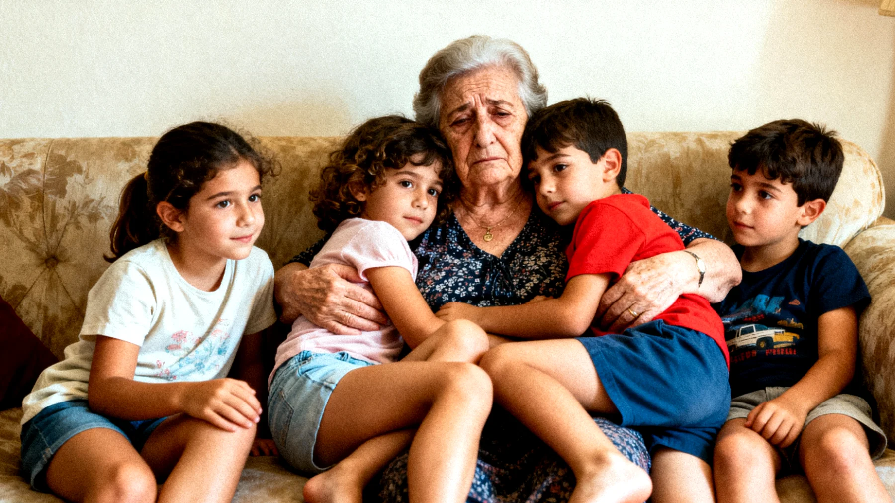 La nonna si trova a gestire bambini che manifestano una dipendenza eccessiva dalla sua presenza, con difficoltà di separazione, pianti frequenti quando si allontana e richieste continue di attenzione esclusiva che la portano ad uno stato di affaticamento fisico ed emotivo."