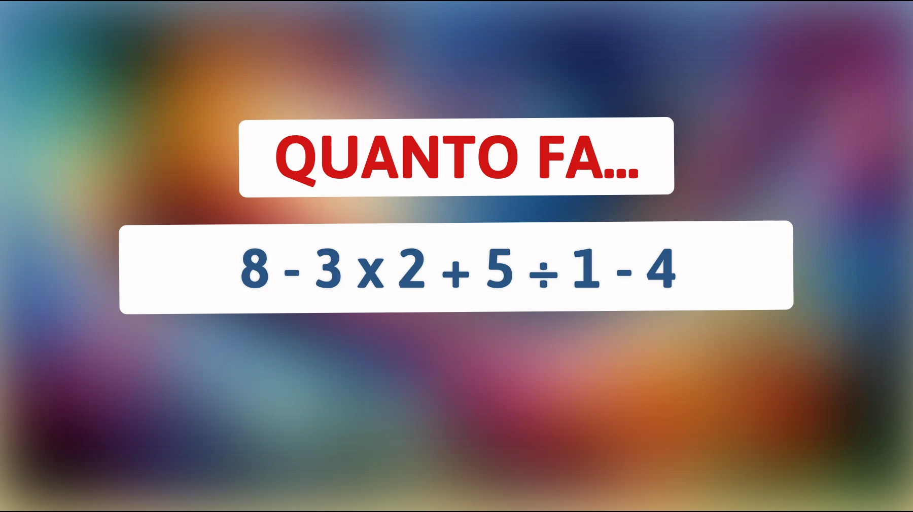 Scopri la vera risposta che sta facendo impazzire il web: solo i geni risolvono questo enigma matematico! Sei tra loro?"