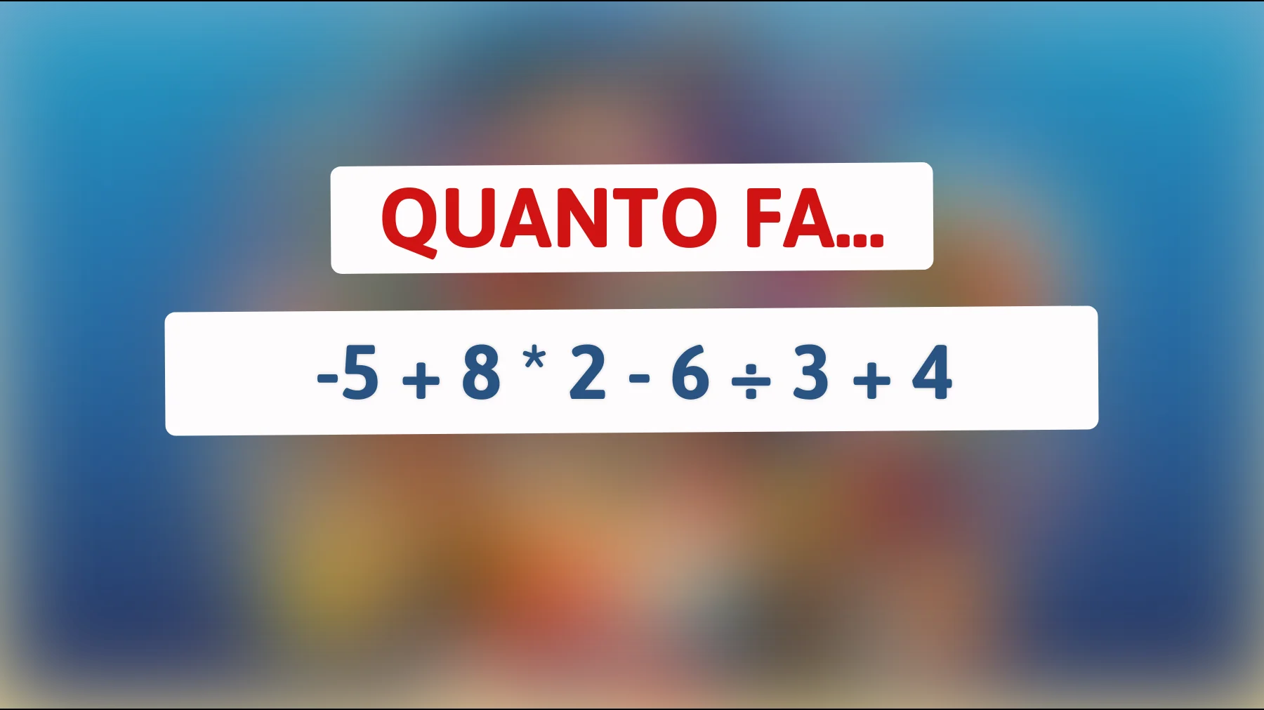 Sei davvero un genio matematico? Risolvi l'equazione che sta facendo impazzire il web!"