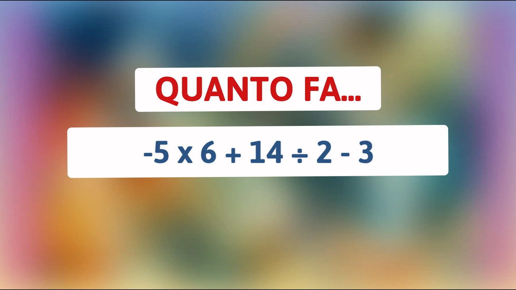 Sfida la tua intelligenza: risolvi questo intricato enigma matematico che ha messo in difficoltà il 95% delle persone!"