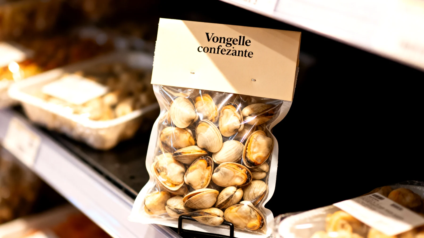 Vongole confezionate"