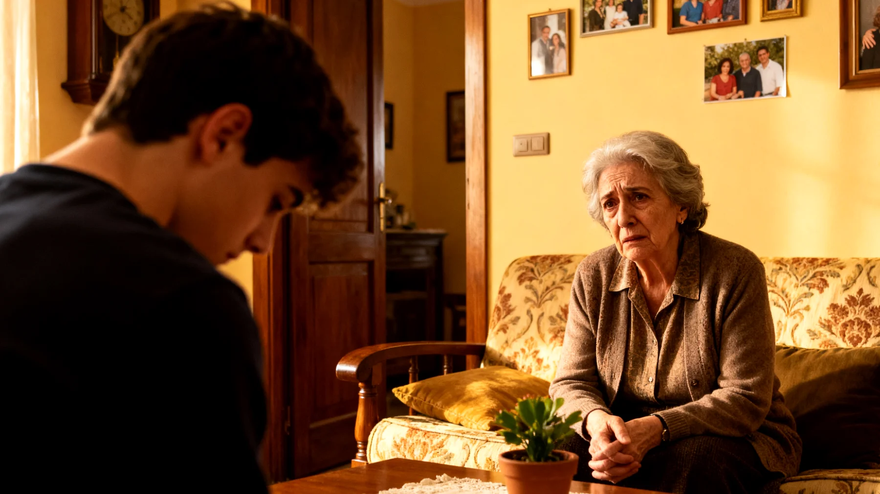 Nonna preoccupata perché il nipote giovane adulto è timido, fatica a creare relazioni sociali significative e tende a isolarsi, rischiando di compromettere opportunità affettive e professionali"